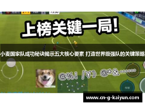 小麦国家队成功秘诀揭示五大核心要素 打造世界级强队的关键策略